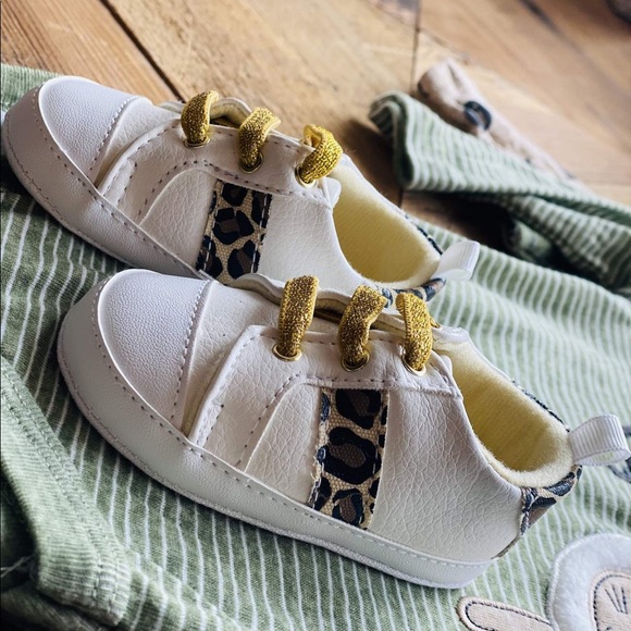 FIESTY ONE LEOPARD SNEAKERS-WHITE - Picture 2 of 2